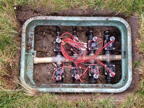 irrigation electrical box|inground sprinkler control box.